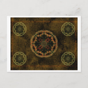 Oude wereld briefkaart