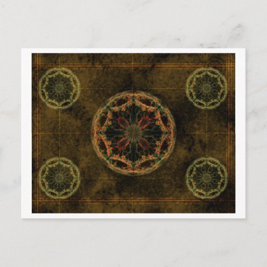 Oude wereld briefkaart (Voorkant)