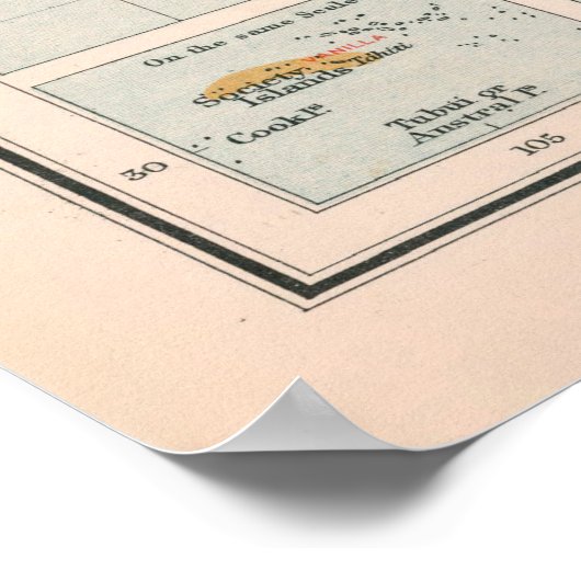 Oude Wereld Cacao & Specices Map (1907) Poster (Hoek)