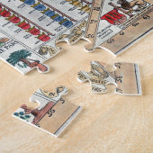 Oude Wereld Carta Marina Kaart Legpuzzel (Zijkant)