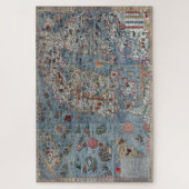 Oude Wereld Carta Marina Kaart Legpuzzel (Verticaal)