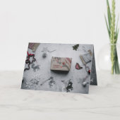 Oude Wereld charm, doos, ornamenten, touw Kaart (Voorkant)