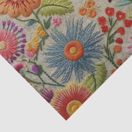 Oude Wereld Charm Gemengde Bloemen Decoupage Tissuepapier (Detail)