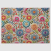 Oude Wereld Charm Gemengde Bloemen Decoupage Tissuepapier (Voorkant)