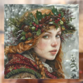 Oude Wereld Dame Raamsticker (Vel 2)