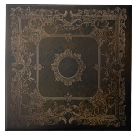 Oude wereld design tegeltje (Voorkant)