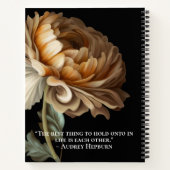 Oude Wereld Donker Geschilderde Vloerbruiloft Notitieboek (Achterkant)