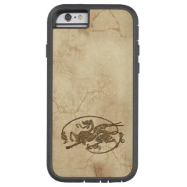  Oude Wereld Draak op Faux Parchment iPhone 13 Hoesje