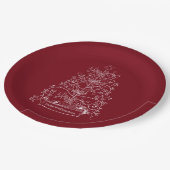 Oude Wereld Duitse Tannenbaum Papieren Bordje (Gekanteld)