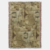 oude wereld en Antiek kaarten Deken (Voorkant Verticaal)