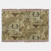  oude wereld en Antiek kaarten Deken (Voorkant)