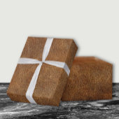 Oude Wereld Faux Leder Cadeaupapier