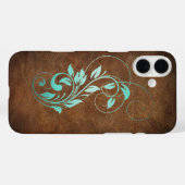 Oude Wereld Faux Leder Case-Mate iPhone Case (Achterkant (horizontaal))