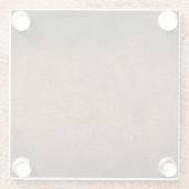 Oude Wereld Faux Leder Glazen Onderzetter (Achterkant)