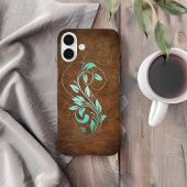 Oude Wereld Faux Leder iPhone Hoesje