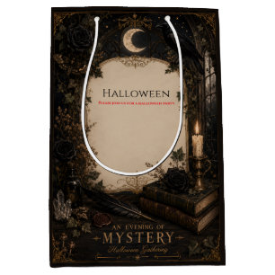 Oude Wereld Gotische Halloween Bourgogne Rozen, Kl Medium Cadeauzakje