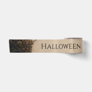 Oude Wereld Gotische Halloween Burgundyrozen, Klim Satijnen Lint