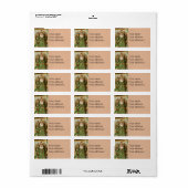 Oude Wereld Groene Kerstman Kerst Collage Antiek Etiket (Full Sheet)