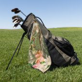 Oude Wereld Groene Kerstman Kerst Collage Antiek Golfhanddoek (Groen)
