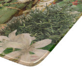Oude Wereld Groene Kerstman Kerst Collage Antiek Snijplank (Hoek)