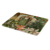 Oude Wereld Groene Kerstman Kerst Collage Antiek Snijplank (Hoek)