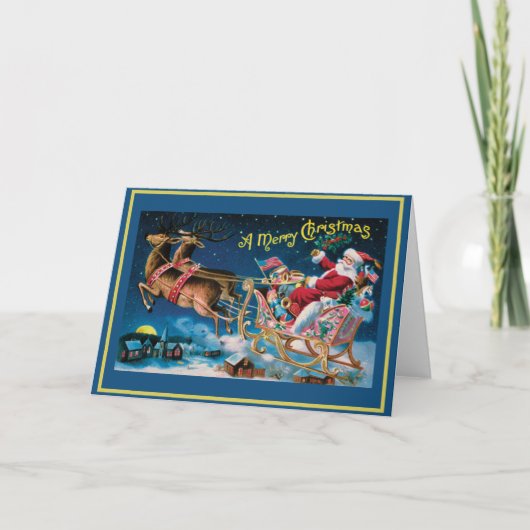  Oude Wereld Kerst Kaart (Voorkant)