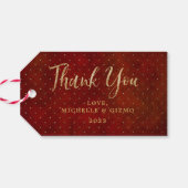 Oude Wereld Kerstman | Add-a_Photo Christmas Bedan Cadeaulabel (Achterkant Horizontaal)