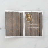 Oude Wereld Kerstman, een vrolijk kerstfeest Feestdagen Kaart (Binnen)