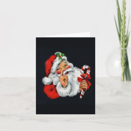  Oude Wereld Kerstman Kerst Kaart