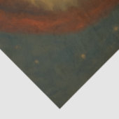 Oude Wereld Kerstman Klassiek Kerstportret Tissuepapier (Detail)