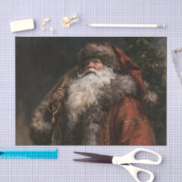 Oude-wereld Kerstman Tissuepapier