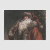 Oude-wereld Kerstman Tissuepapier (Voorkant)