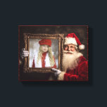 Oude Wereld Kerstman | Uw foto toevoegen | Luxe Ke Canvas Afdruk<br><div class="desc">Deze prachtige kerst canvas print beschikt over een foto van de kerstman met een lijst met je favoriete foto. De omwikkelde randen hebben een rode achtergrond met gouden stippen. Deze canvas print is de perfecte oplossing voor diegenen die de Kerstman niet persoonlijk kunnen bezoeken.</div>