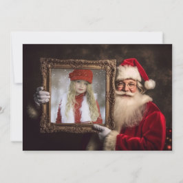 Oude Wereld Kerstman | Uw foto toevoegen | Luxe Ke Feestdagenkaart