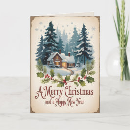 Oude Wereld Kerstmis Kerstmis 2 Kaart