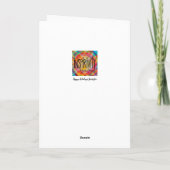 Oude Wereld Kerstmis vakantie-inspiratie Kaart (Achterkant)