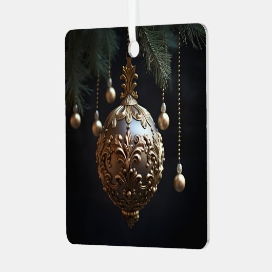 Oude wereld Kerstvakantie ornament (Voorkant links)