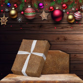 Oude Wereld Kunstleer Cadeaupapier