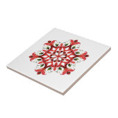 Oude Wereld  Land Rood Ontwerp Keramische Tegel Tegeltje (Zijkant)