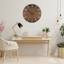 Oude Wereld Nep Leer Ronde Klok