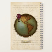 Oude Wereld Nieuwe Wereldkaarten Custom Steampunk  Notitieboek (Achterkant)