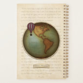Oude Wereld Nieuwe Wereldkaarten Custom Steampunk  Planner (Achterkant)