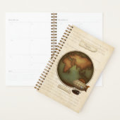 Oude Wereld Nieuwe Wereldkaarten Custom Steampunk  Planner (Display)
