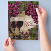 Oude Wereld Oude Rode Druiven Wijnproeverij Flyers (Hand)