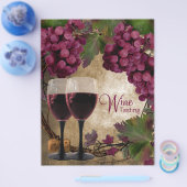 Oude Wereld Oude Rode Druiven Wijnproeverij Flyers (Enkel)