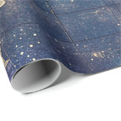 Oude Wereld Paarse Hemelkaart Cadeaupapier (Rol Hoek)