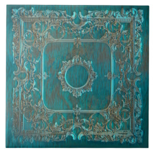 Oude wereld patina look gloed ontwerp tegeltje