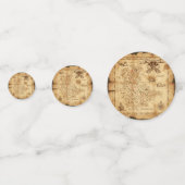  Oude Wereld Piraten Kaart Verjaardagsfeest Confetti (Voorkanten)