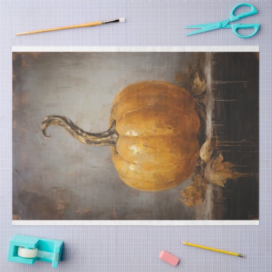  oude wereld pompoen tissuepapier decoupage (Craft)