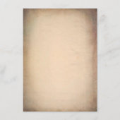 Oude  Wereld Reiskaart Trouwinformatie Informatiekaartje (Achterkant)